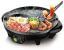 Liven Riyue Shabu-Shabu Multi-Purpose Shabu-Roasting Integrated Electric Hot Pot Electric Oven SK-J3200 Fast Heating, Smoke-Free And Non-Sticky