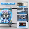 ORIKOOL 48" Commercial Under Counter Freezer 2 Door 14.1 Cu.ft Undercounter Work Top Freezers ETL Approved