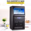 VEVOR 110V Countertop Ice Maker 70LB/24H; 350W Automatic Portable Ice Machine with 11LB Storage; 36Pcs per Tray; Auto Operation; Blue Light; Include W