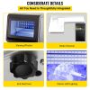 VEVOR 110V Countertop Ice Maker 70LB/24H; 350W Automatic Portable Ice Machine with 11LB Storage; 36Pcs per Tray; Auto Operation; Blue Light; Include W