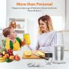 KOIOS PRO 850W Personal Blender 11 Pieces Set Blender for Kitchen Baby Food 2x17 Oz + 10 Oz Large & Small To-Go Cups;  2 Spout Drinking Lids;  Portabl