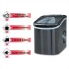 26 lb countertop ice maker,Black Stainless Steel
