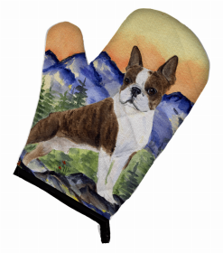 Boston Terrier Oven Mitt (size: 8.5 x 12)