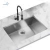 Aqucubic handmade 304 kitchen Sink Undermount Kitchen Sink with Basket Strainer