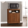 Two Door One Drawer Four Wheel Microwave Cart
