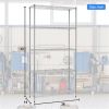 5 Shelf Wire Shelving Unit Garage NSF Metal Shelf Organizer Large Storage Shelves Heavy Duty Height Adjustable Utility Commercial Grade Steel Layer Sh